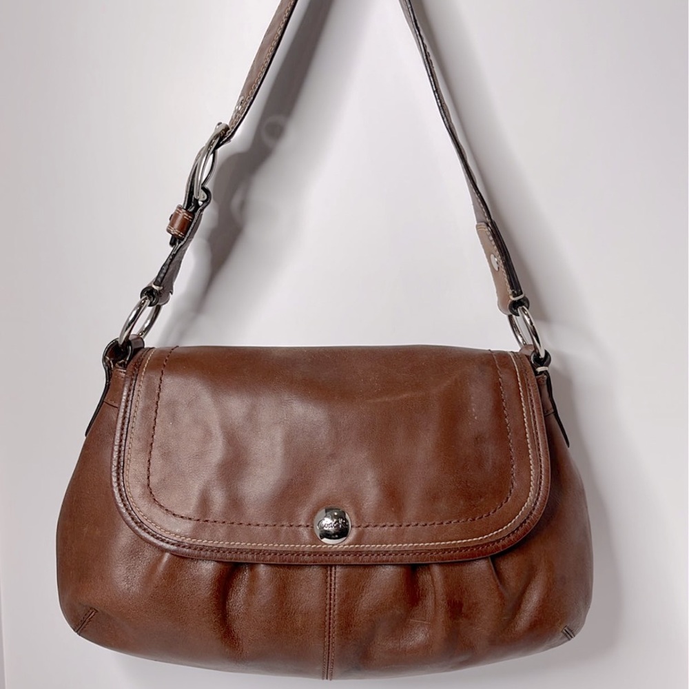 Authentic Coach smooth leather handbag